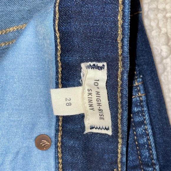 Madewell 10” High Rise Skinny Jeans - 28 NWT - Picture 6 of 8